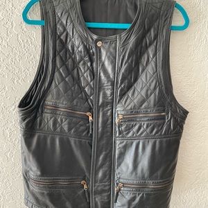 Gorgeous super soft Italian  leather vest.